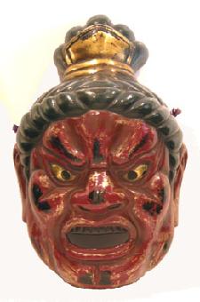 Japanese Gigaku Mask Nio