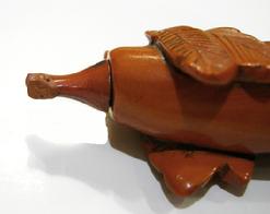 Antique Chinese Snuff Bottle - Sitting Eggplant - China - Stopper View
