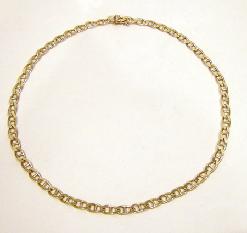 14K Yellow Gold Mariner Link Necklace -21"