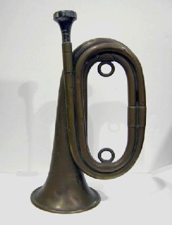 WWI US 1152 'Trench' Bugle - J.W. York and Sons 1918 - Standing