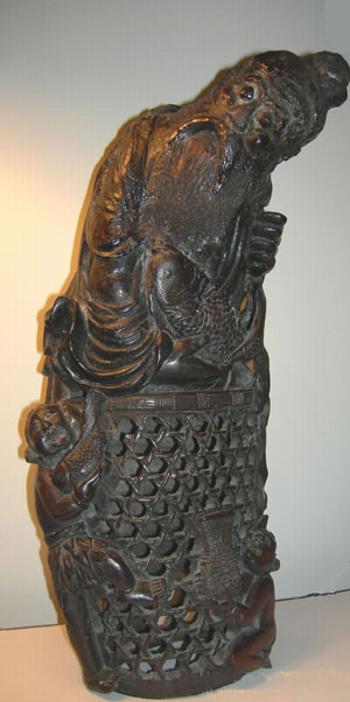 Japanese Antique Bamboo Carving