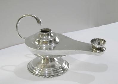 Early 20th c., Sterling (925) Mexican Silver Alladin's Lamp  - Alternate View