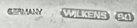 Art Nouveau Silverplate Figural Letter Opener- Wilkens - 1890-1910 - Wilkens Stamp